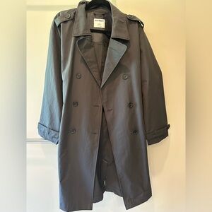 Old Navy L Water-Resistant Tie-Belt Trench Coat